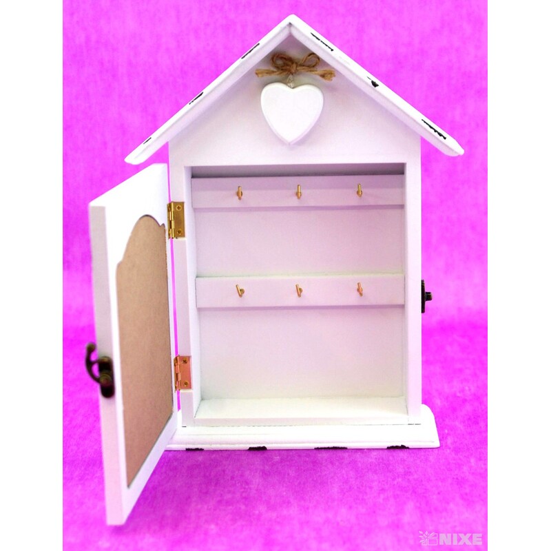 SKŘÍŇKA NA KLÍČE 28x16x3cm*BÍLÁ