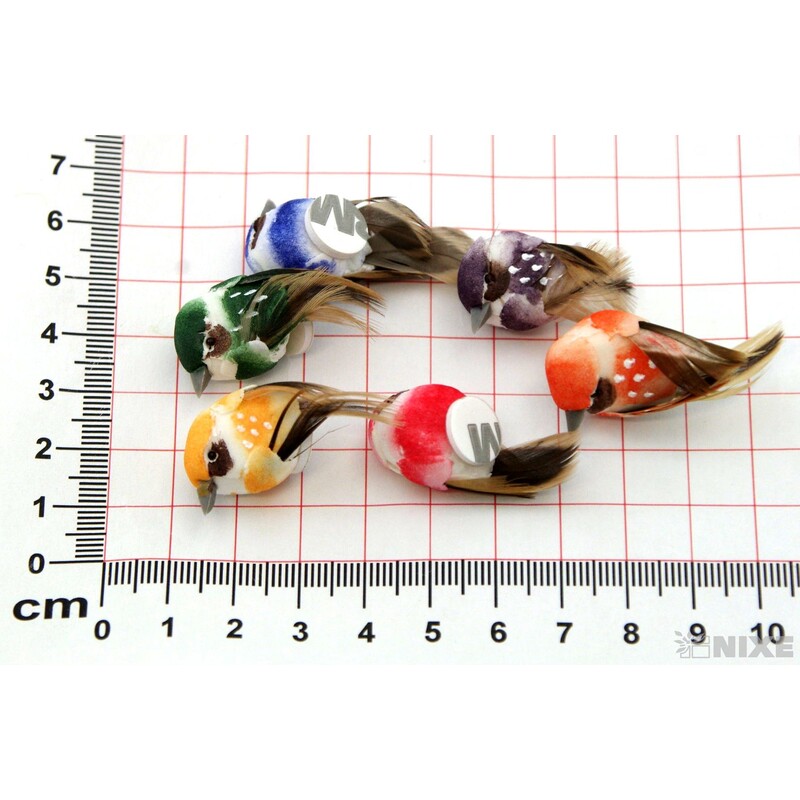 PTÁČEK NALEPOVACÍ 3cm 24ks*MIX BAREV