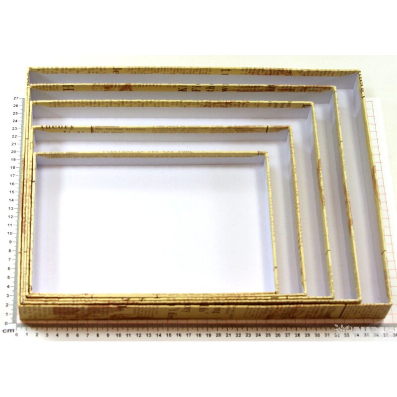 KRABICE 27x17x36cm 24x15x32 21x14x29 18x13x26 15x11x23*KRÉMOVÁ