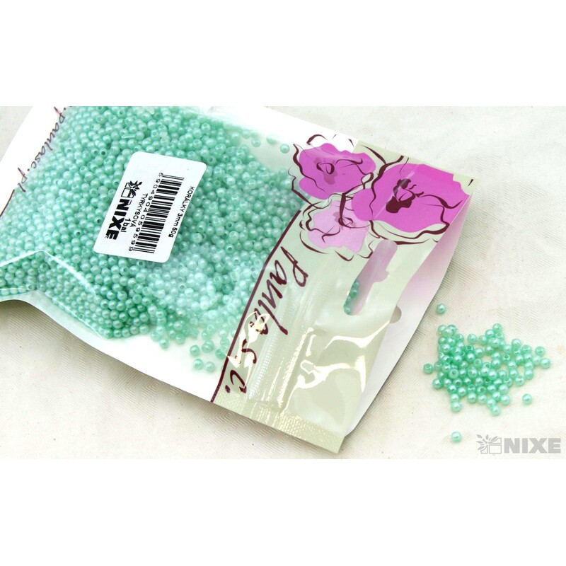 KORÁLKY 3mm 50g*TYRKYSOVÁ