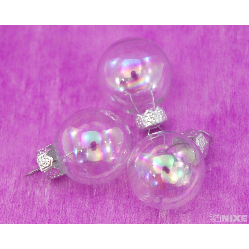 KOULE ZÁVĚS 2,5cm 24ks*PRŮHLEDNÁ