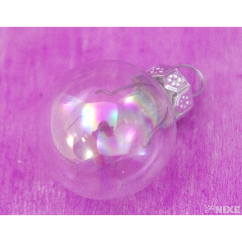 KOULE ZÁVĚS 2,5cm 24ks*PRŮHLEDNÁ