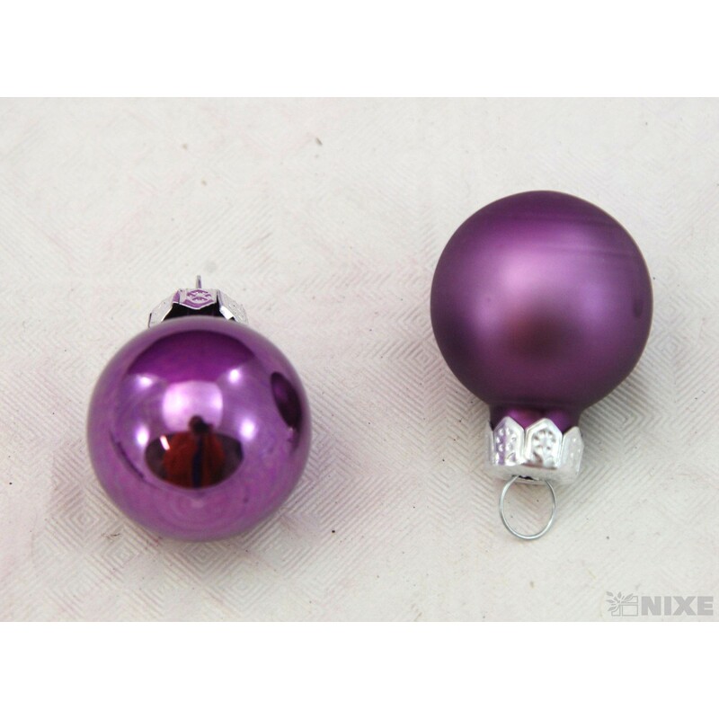 KOULE ZÁVĚS 2,5cm 24ks MIX*FIALOVÁ