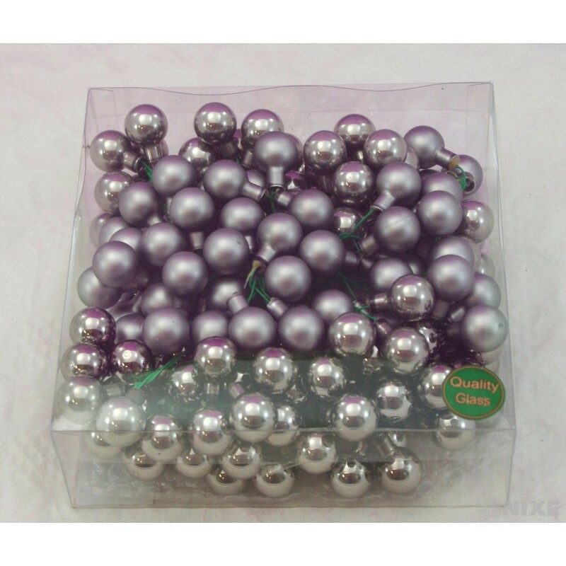 KOULE NA DR. 2x10,5cm 144ks MIX*ŠEDÁ