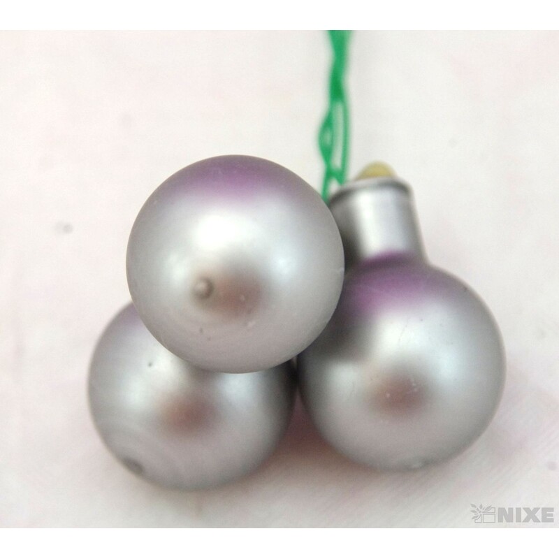 KOULE NA DR. 2x10,5cm 144ks MIX*ŠEDÁ