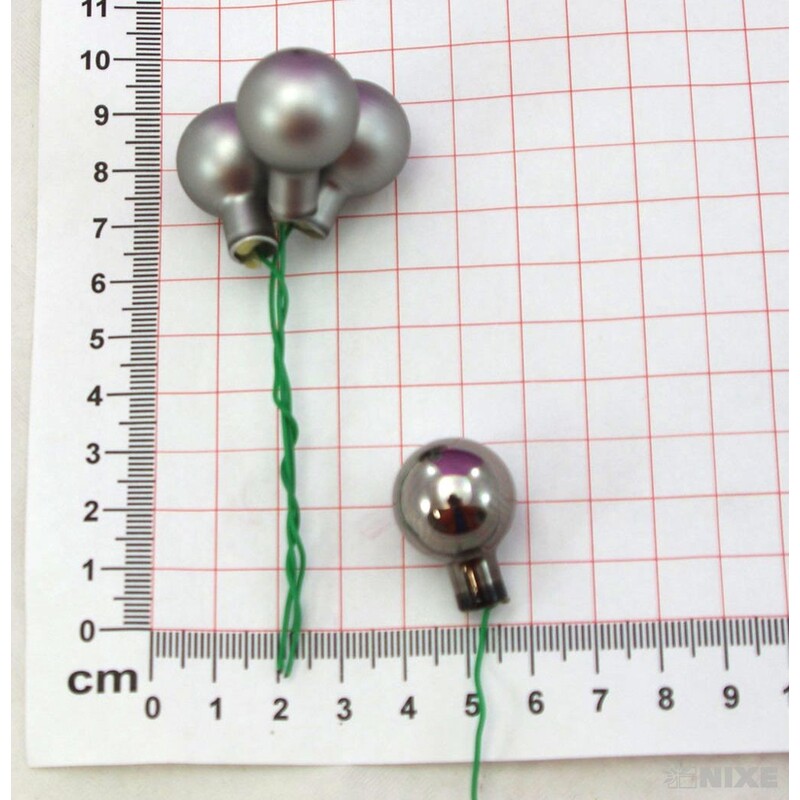 KOULE NA DR. 2x10,5cm 144ks MIX*ŠEDÁ