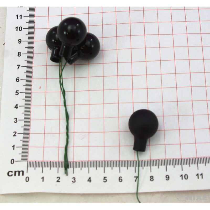 KOULE NA DR. 2x10,5cm 144ks MIX*ČERNÁ