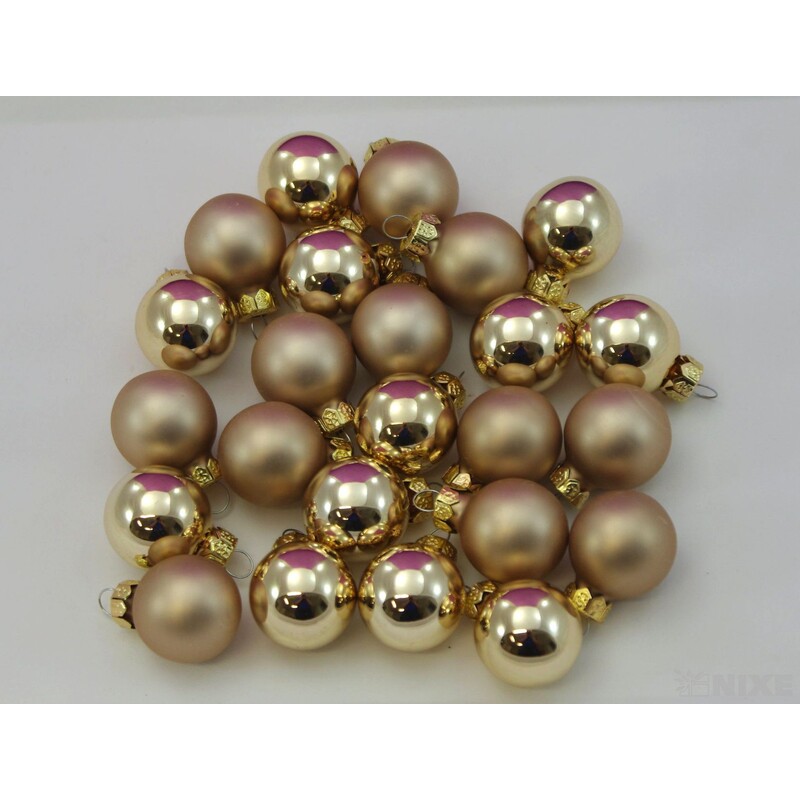 KOULE ZÁVĚS 2,5cm 24ks MIX*KRÉMOVÁ