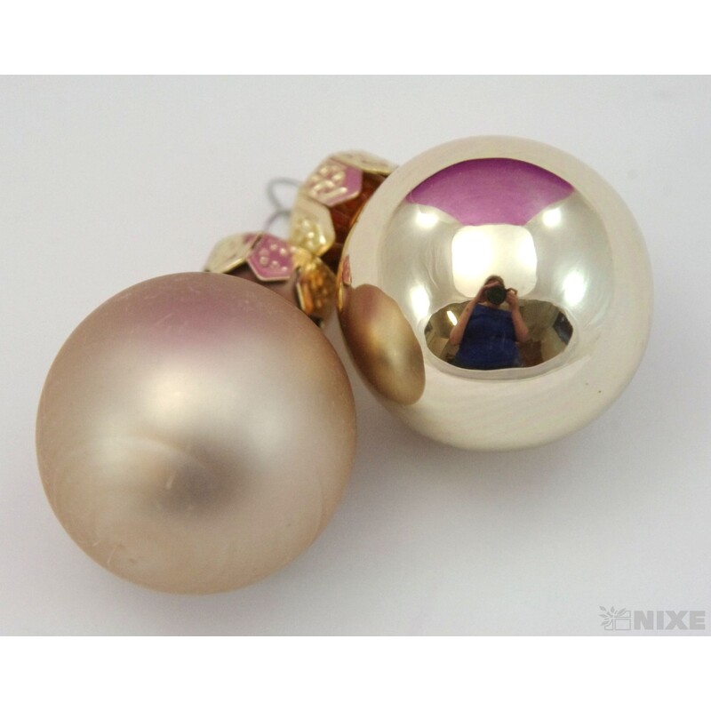 KOULE ZÁVĚS 2,5cm 24ks MIX*KRÉMOVÁ