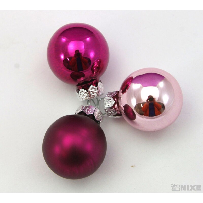 KOULE ZÁVĚS 2,5cm 24ks MIX*FIALOVÁ