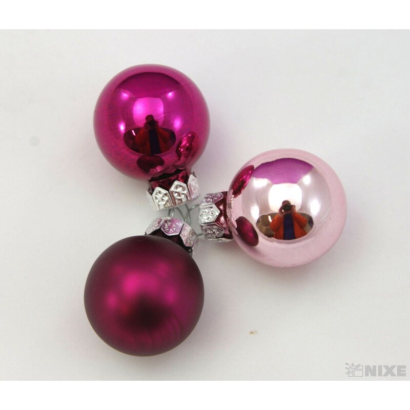 KOULE ZÁVĚS 2,5cm 24ks MIX*FIALOVÁ