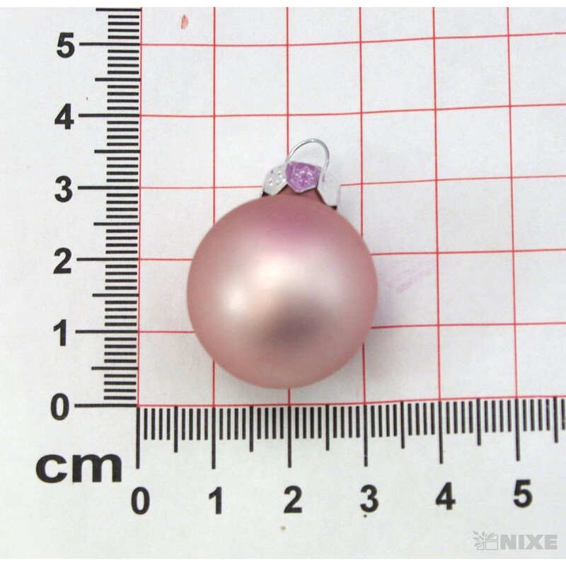 KOULE ZÁVĚS 2,5cm 24ks MIX*RŮŽOVÁ TM.