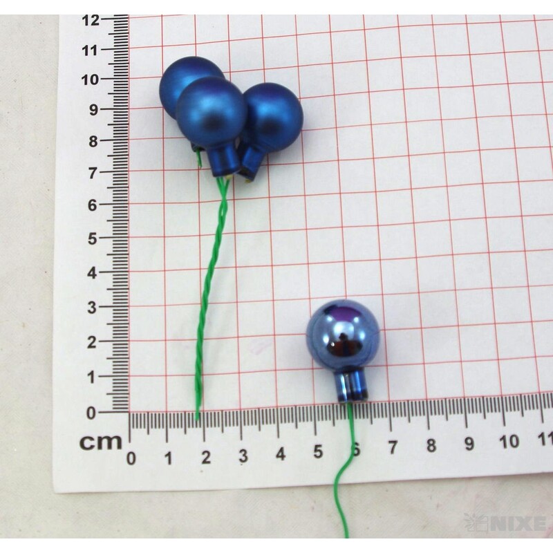 KOULE NA DR. 2x10,5cm 144ks MIX*MODRÁ