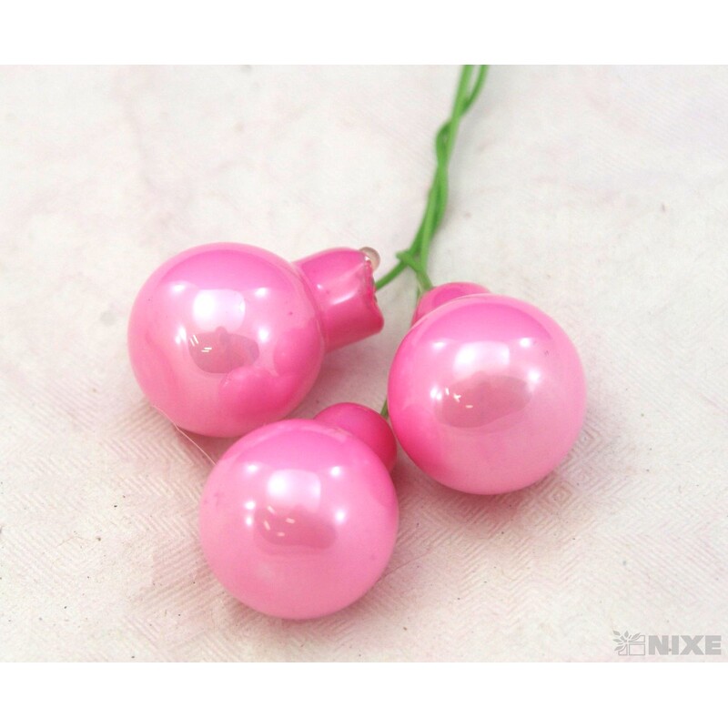 KOULE NA DR. 2x10,5cm 144ks MIX*RŮŽOVÁ