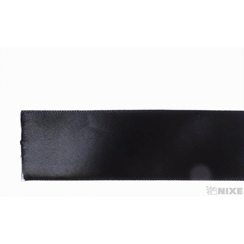 SATÉNOVÁ STUHA TTR JS 25mmx100m*ČERNÁ BLACK