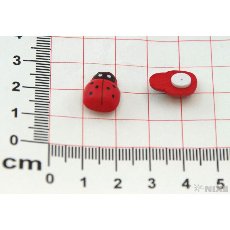 BERUŠKA NALEPOVACÍ 1,5cm 36ks*ČERVENÁ