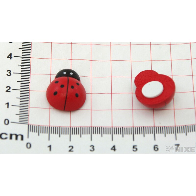 BERUŠKA NALEPOVACÍ 2,5cm 18ks*ČERVENÁ