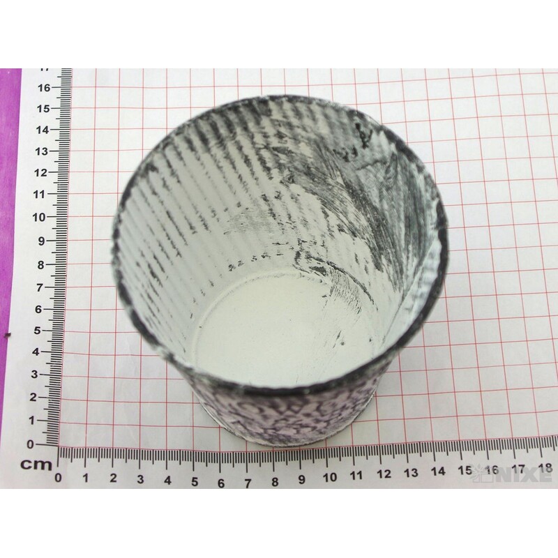 PLECHOVÝ OBAL 10x10cm*BÍLÁ