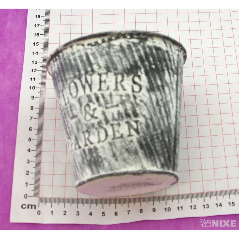 PLECHOVÝ OBAL 10x10cm*BÍLÁ