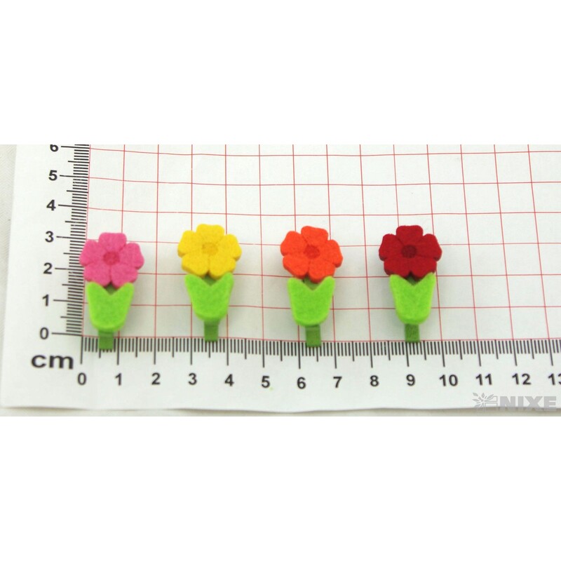 KYTIČKA NA KOLÍČKU 3cm 24ks*MIX BAREV