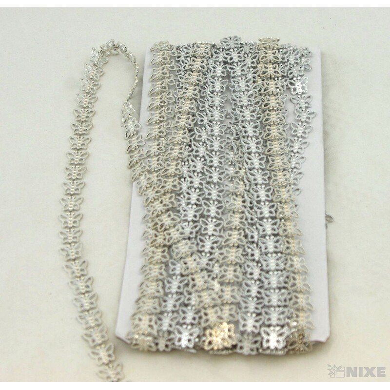 PÁSEK METAL MOTÝL 10mmx9m*STŘÍBRNÁ