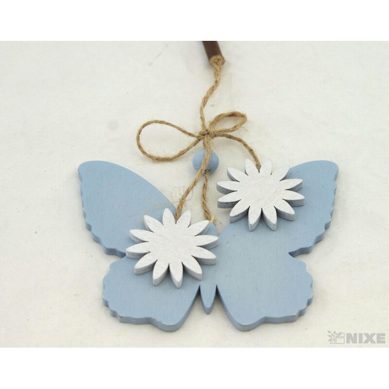 ZÁVĚS D MOTÝL 8x12cm*MODRÁ