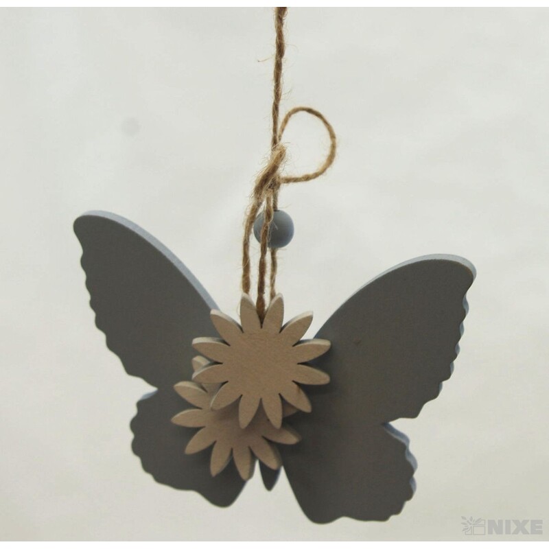 ZÁVĚS D MOTÝL 8x12cm*MODRÁ