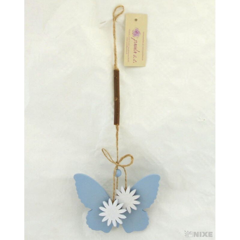 ZÁVĚS D MOTÝL 8x12cm*MODRÁ