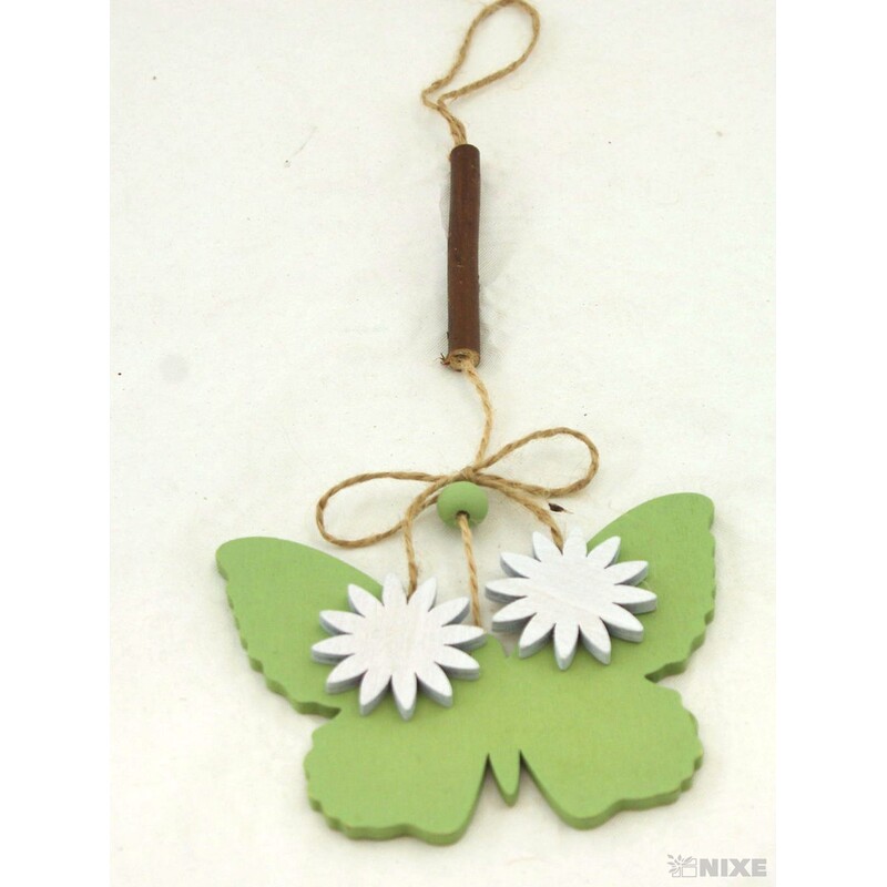 ZÁVĚS D MOTÝL 8x12cm*ZELENÁ