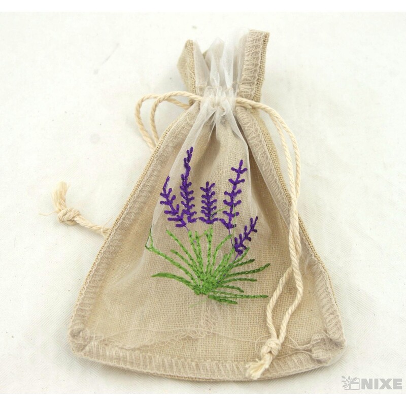 SÁČEK DEKORAČNÍ LEVANDULE 10x13cm*PŘÍRODNÍ