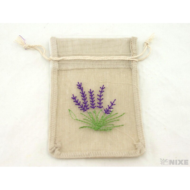 SÁČEK DEKORAČNÍ LEVANDULE 10x13cm*PŘÍRODNÍ