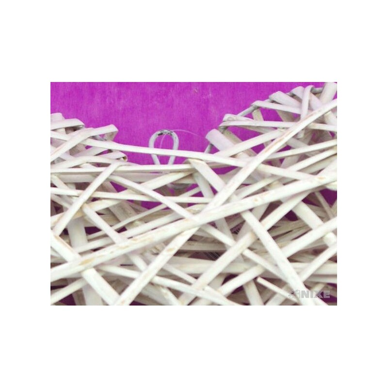 SRDCE ZÁVĚS 37cm*BÍLÁ