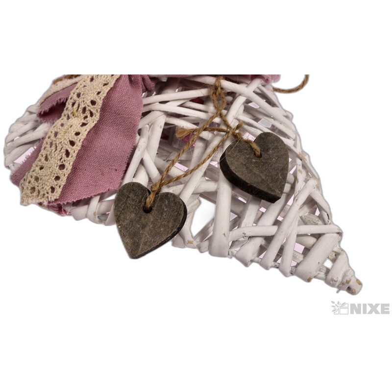 ZÁVĚS SRDCE ZDOBENÉ 19cm*