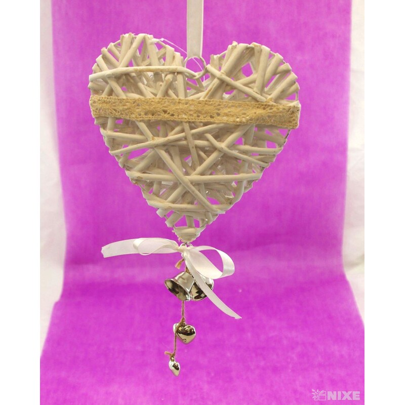 ZÁVĚS SRDCE ZDOBENÉ 20cm*