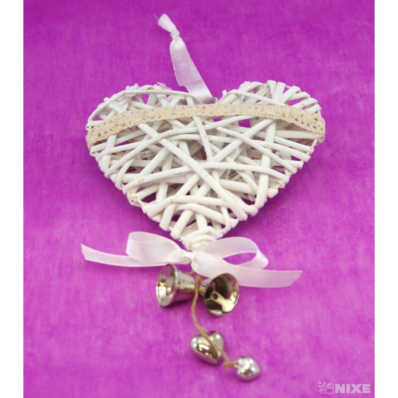 ZÁVĚS SRDCE ZDOBENÉ 20cm*