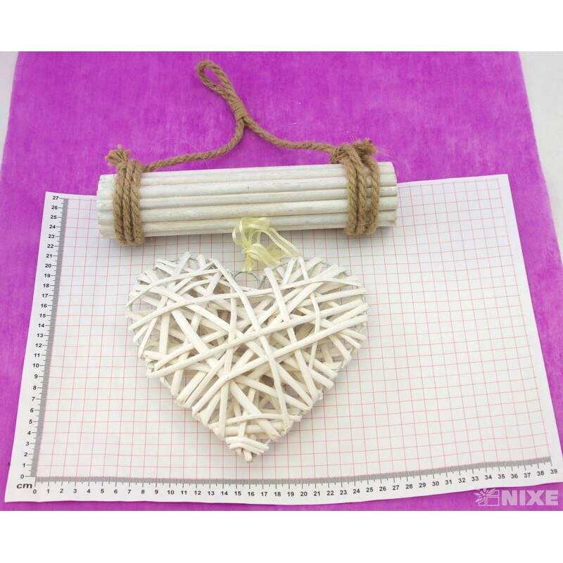 ZÁVĚS SRDCE ZDOBENÉ 20cm*