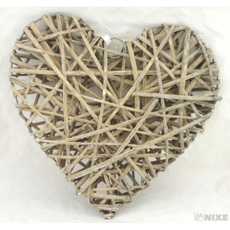 ZÁVĚS SRDCE 35cm*PŘÍRODNÍ