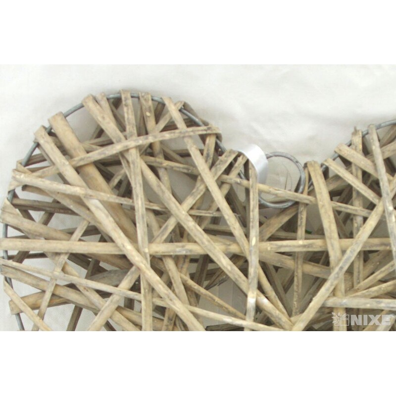 ZÁVĚS SRDCE 35cm*PŘÍRODNÍ