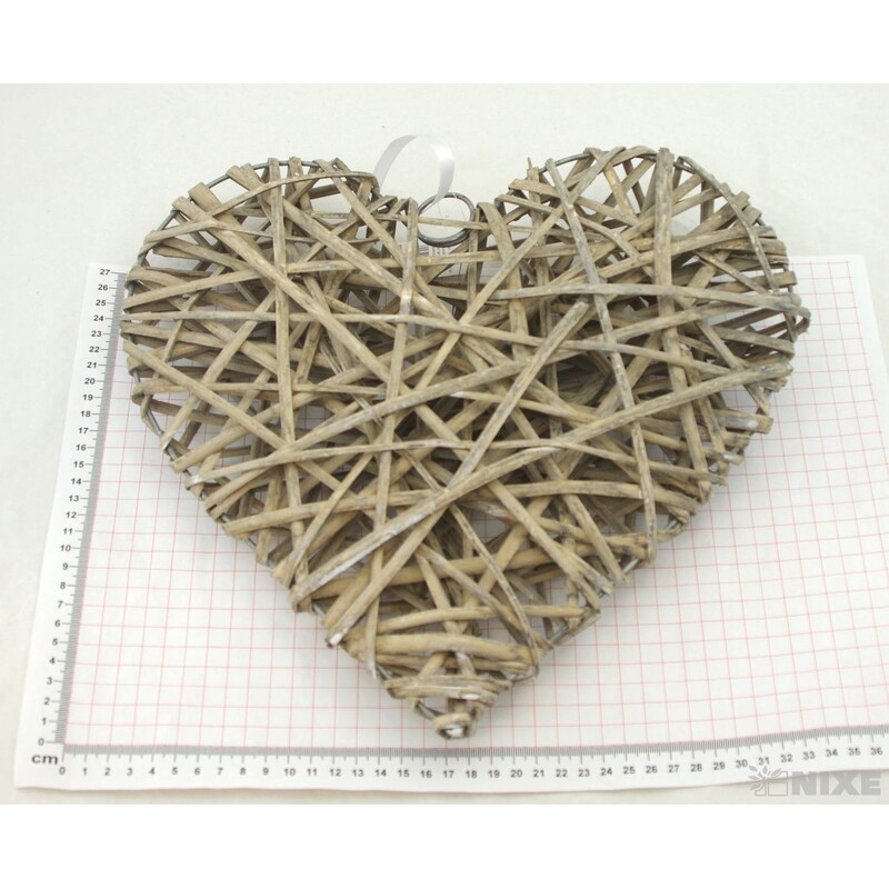 ZÁVĚS SRDCE 35cm*PŘÍRODNÍ