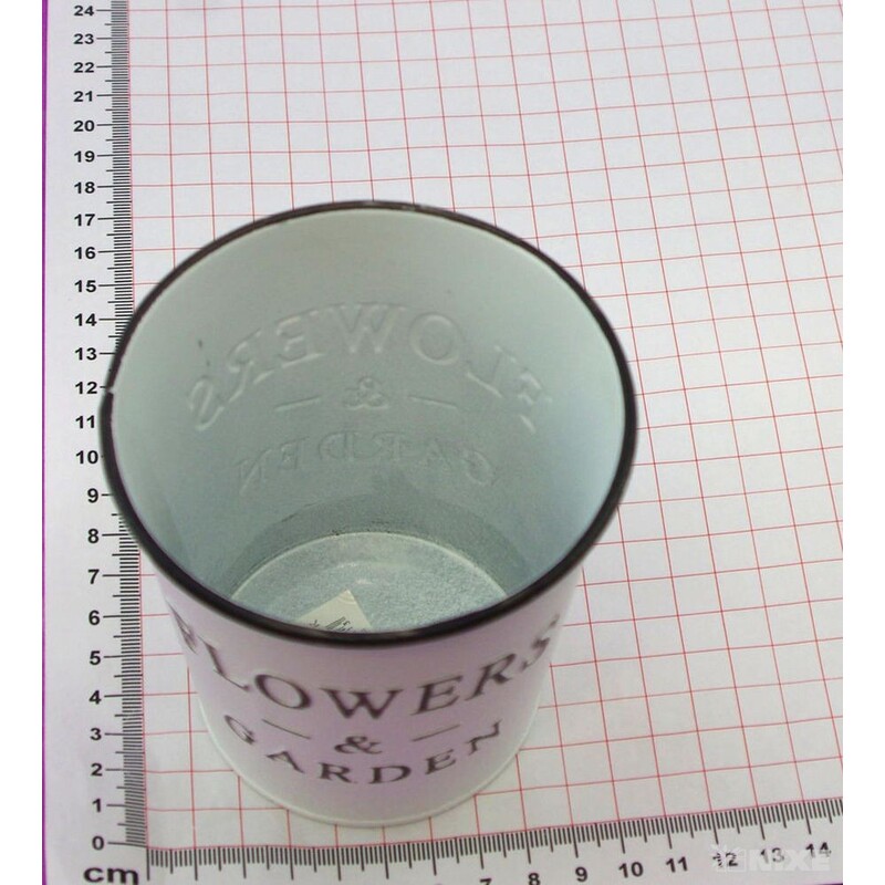 PLECHOVÝ OBAL 10x10cm*BÍLÁ