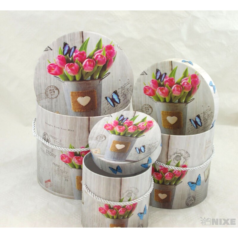 KVĚTINOVÝ BOX MIX 3ks pr. 12x11cm 15x14cm 17x16cm*