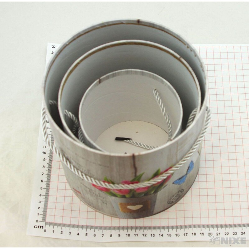 KVĚTINOVÝ BOX MIX 3ks pr. 12x11cm 15x14cm 17x16cm*