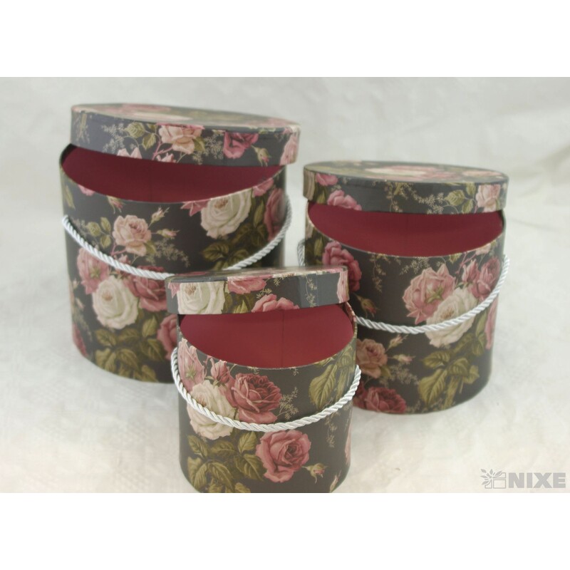 KVĚTINOVÝ BOX MIX 3ks pr. 12x12cm 16x14cm 19x16cm*