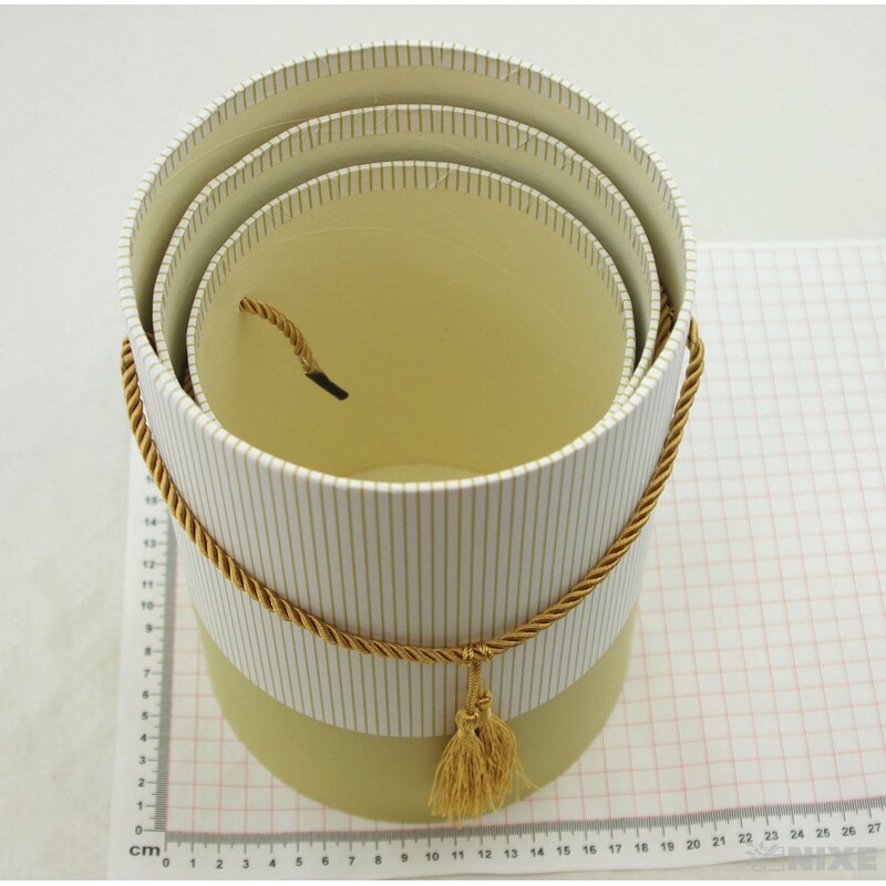 KVĚTINOVÝ BOX PRUH 3ks pr. 14x19cm 15x21 16,5x24*ZLATÁ