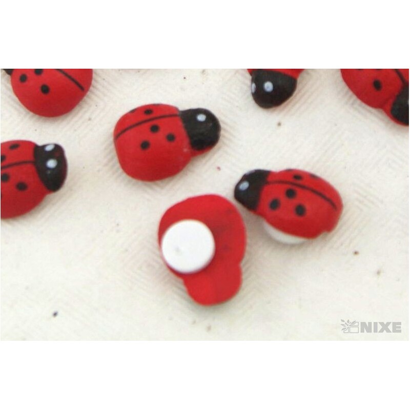 BERUŠKA NALEPOVACÍ 0,9cm 24ks*ČERVENÁ