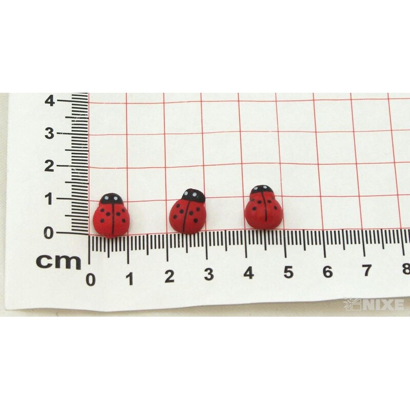 BERUŠKA NALEPOVACÍ 0,9cm 24ks*ČERVENÁ