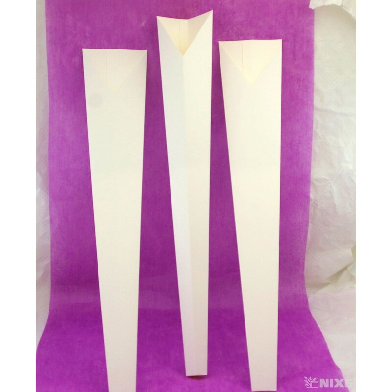 OBAL PAPÍR 6x55x2cm*BÍLÁ