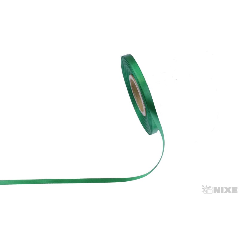 SATÉNOVÁ STUHA TTR DS 07mmx25m*ZELENÁ GREEN