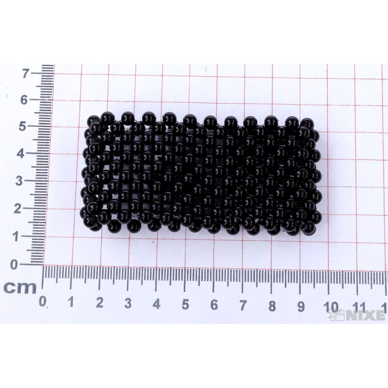 PERLOVÝ NÁRAMEK 4cm*ČERNÁ