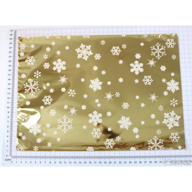 25x35cm VÁNICE B SÁČEK*ZLATÁ+BÍLÁ